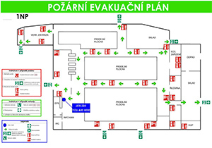 Požární evakuační plán. K čemu slouží, kdo má jaké povinnosti a co musí obsahovat?